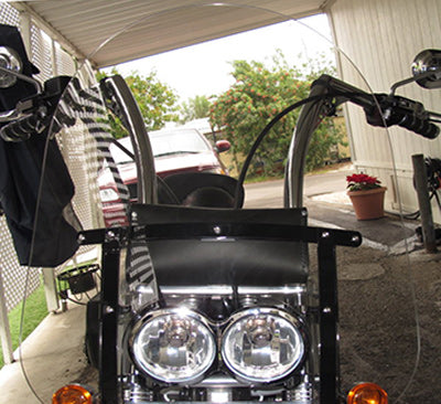 HARLEY DAVIDSON DYNA FAT BOB FXDF '08-UP / CVO FAT BOB FXDFSE '09-UP DETACHABLE COMPACT WINDSHIELD