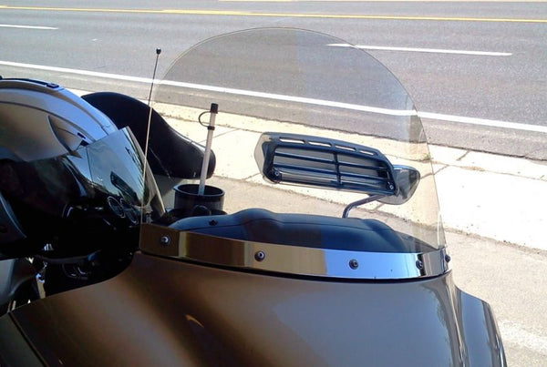 5.1" Tall Windshield Screen For Kawasaki VN 1700 Vulcan Vaquero (2011-2016)